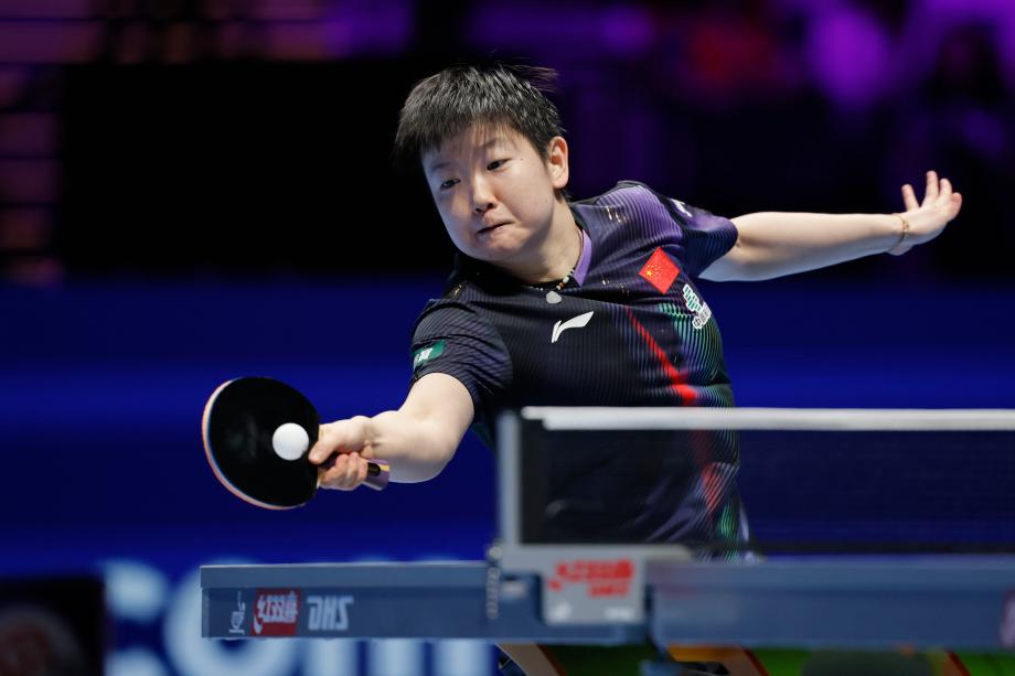 [图]国际乒联单打世界杯：孙颖莎4-0沙宾·温特晋级决赛